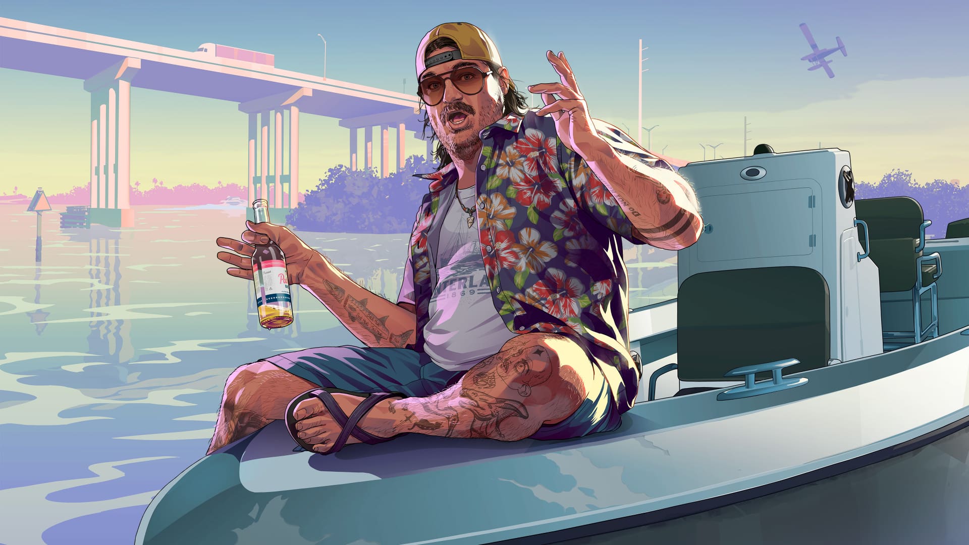Cal Hampton jouant au mini-golf dans GTA 6