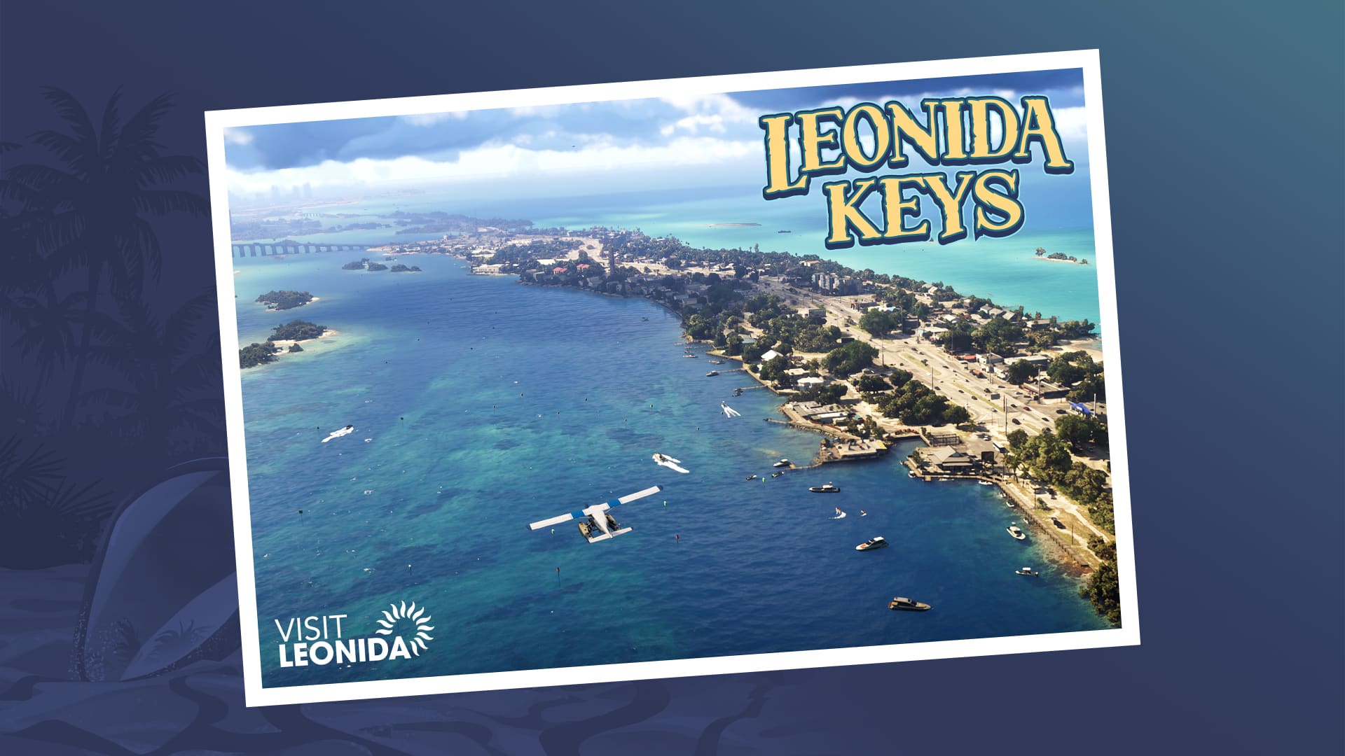 Les Leonida Keys dans GTA 6, artwork officiel Rockstar Games