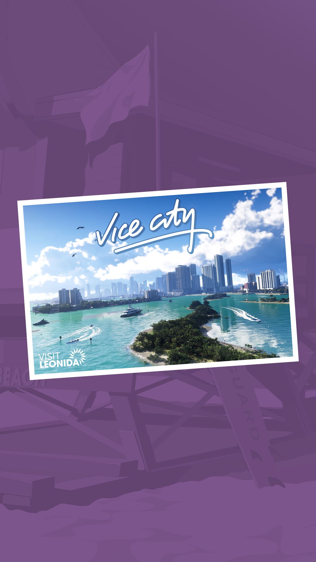 Vice City - Carte Postale (Portrait)